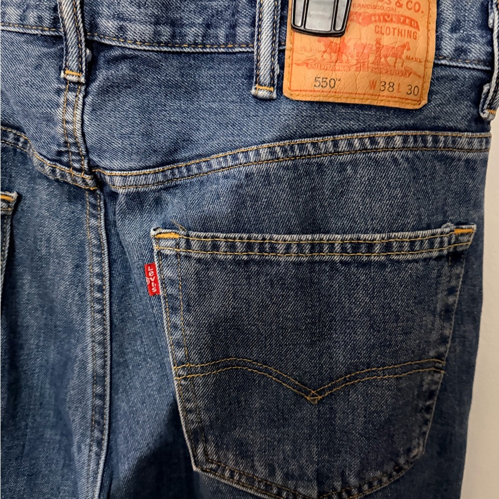 Levi's Men’s Classic 550 Denim Jeans - Dark Blue Relaxed Fit